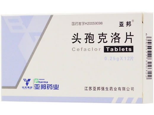 亚邦头孢克洛片招商代理 12片 亚邦强生