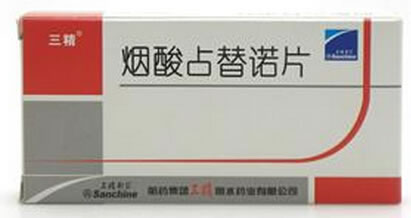 烟酸占替诺片招商代理 :烟酸占替诺片 100mg*36片 哈药集团三精明水药业