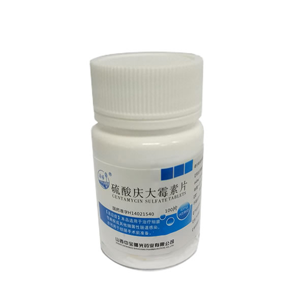 硫酸庆大霉素片招商代理 100片 山西曙光药业