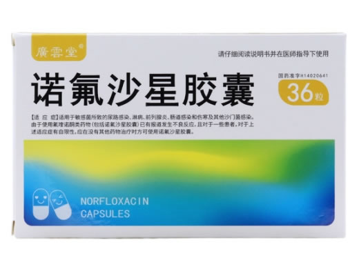 广云堂诺氟沙星胶囊招商代理 36粒