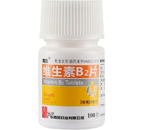 南国维生素B2片招商代理 :维生素B2片 5mg*100s 广东南国药业