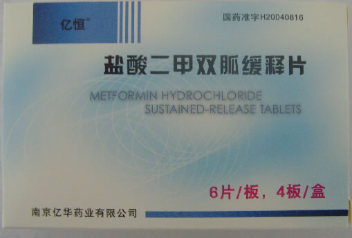 亿恒盐酸二甲双胍缓释片招商代理 24片 亿华药业