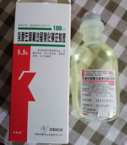 西菌明乳酸左氧氟沙星氯化钠注射液招商代理 100ml:0.5g 双鹤药业