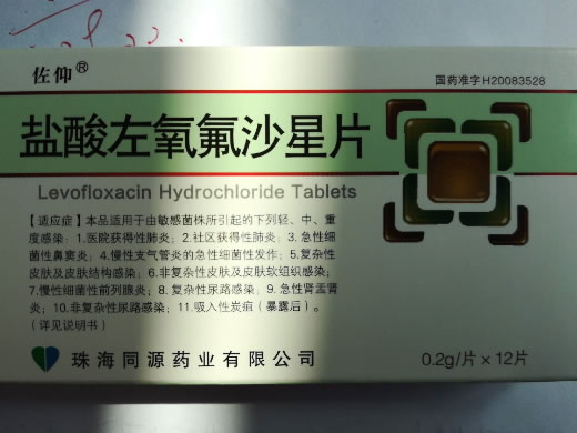 盐酸左氧氟沙星片招商代理 12片 珠海同源