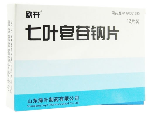 欧开七叶皂苷钠片招商代理 12片 山东绿叶制药