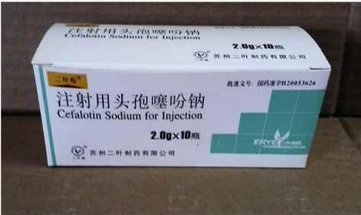 二叶吩注射用头孢噻吩钠招商代理 2.0g*10瓶
