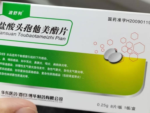 波舒利盐酸头孢他美酯片招商代理 8片