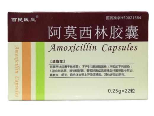 百民医生阿莫西林胶囊招商代理 0.25g*22粒