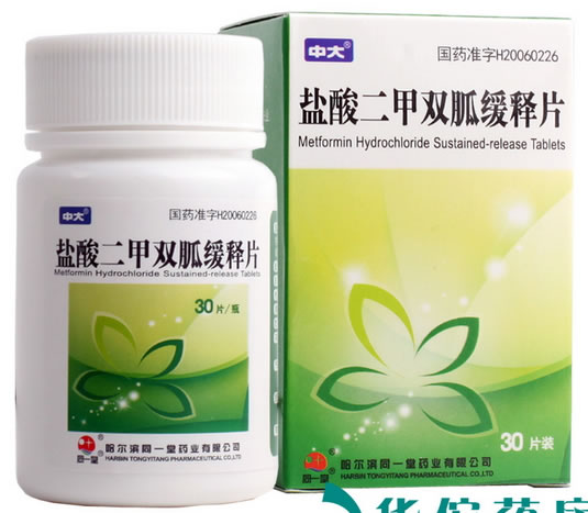 中大盐酸二甲双胍缓释片招商代理 30片 同一堂药业