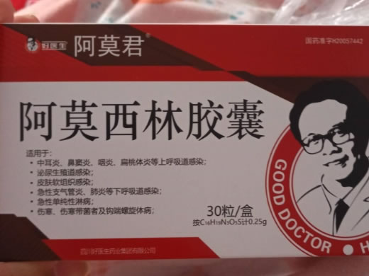 好医生/阿莫君阿莫西林胶囊招商代理 30粒 好医生药业