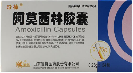 珍棒阿莫西林胶囊招商代理 24粒 鲁抗医药