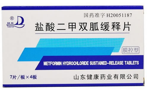 扬帆盐酸二甲双胍缓释片招商代理 28片 健康药业