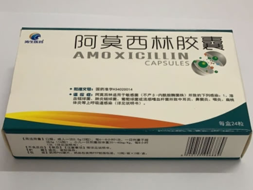 涛生医药阿莫西林胶囊招商代理 24粒
