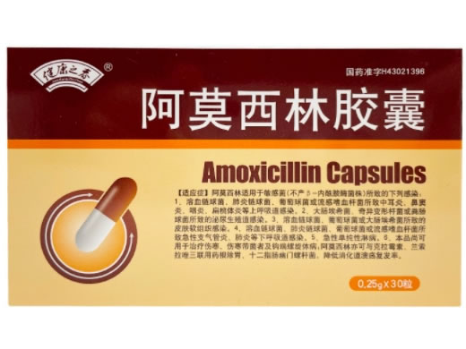 健康之春阿莫西林胶囊招商代理 0.25g*30粒