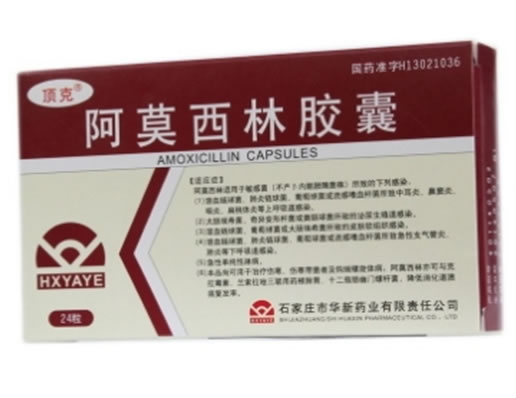阿莫西林胶囊招商代理 24粒 华新药业