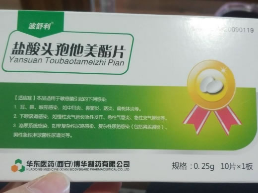 波舒利盐酸头孢他美酯片招商代理 10片 博华制药