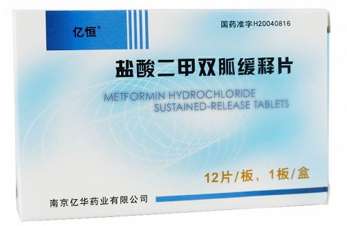 亿恒盐酸二甲双胍缓释片招商代理 12片
