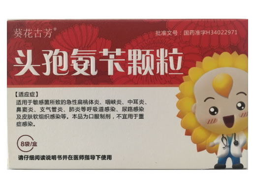 头孢氨苄颗粒招商代理 8袋 宁国国安邦宁药业