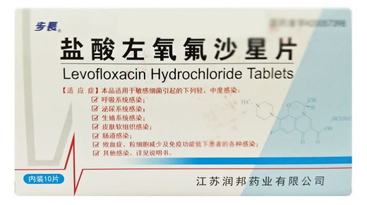 盐酸左氧氟沙星片招商代理 :盐酸左氧氟沙星片 0.1g*10s 江苏润邦药业