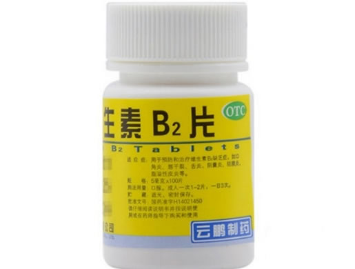 维生素B2片招商代理 100片 云鹏制药