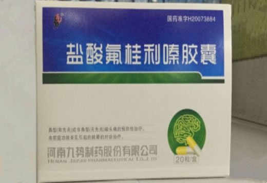盐酸氟桂利嗪胶囊招商代理 20粒 九势制药