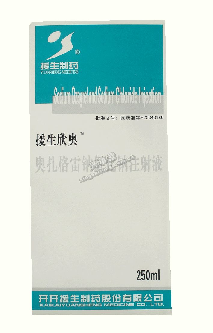 奥扎格雷钠氯化钠注射液招商代理 :奥扎格雷钠氯化钠注射液 250nl 开开援生制药