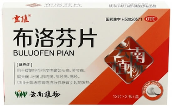 布洛芬片招商代理 24片 云南植物药业