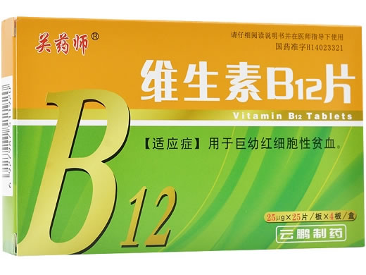 关药师维生素B12片招商代理 100片 云鹏制药