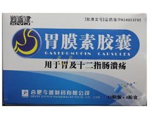 逍遥津胃膜素胶囊招商代理 0.4g*40粒 合肥今越制药