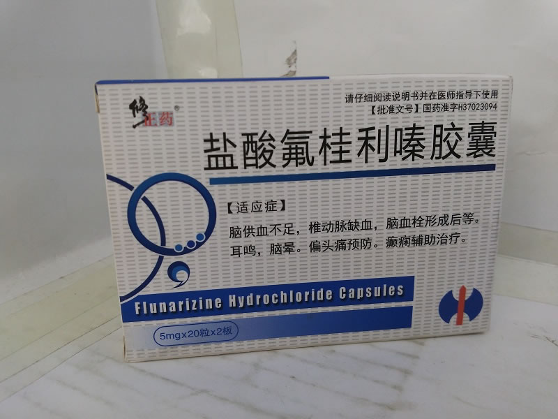 盐酸氟桂利嗪胶囊招商代理 40粒 山东方明药业