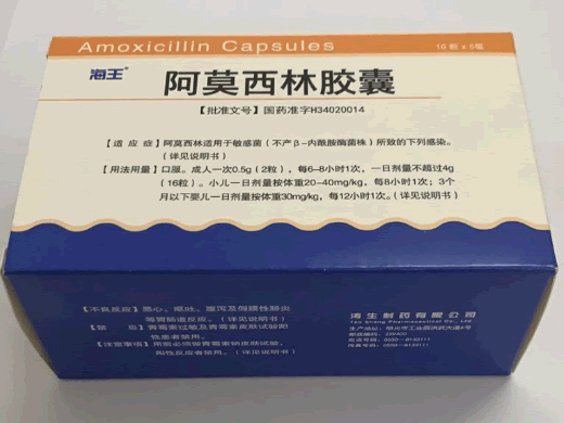 海王阿莫西林胶囊招商代理 50粒 涛生制药