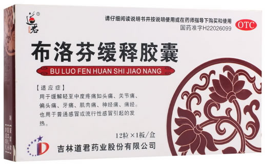 道君布洛芬缓释胶囊招商代理 12粒 道君