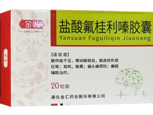 金汇盐酸氟桂利嗪胶囊招商代理 20粒