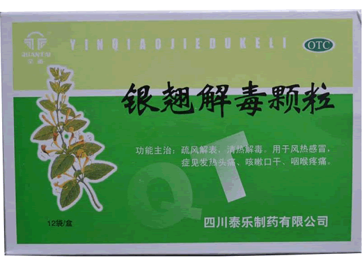 全泰银翘解毒颗粒招商代理 12袋 泰乐制药