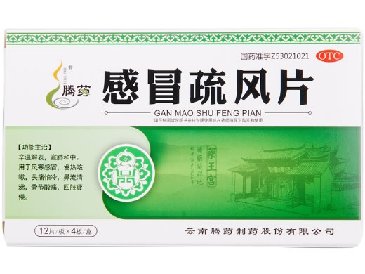 腾药感冒疏风片招商代理 48片