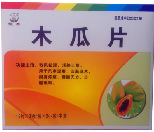 恒帝木瓜片招商代理 2小盒 永安堂药业