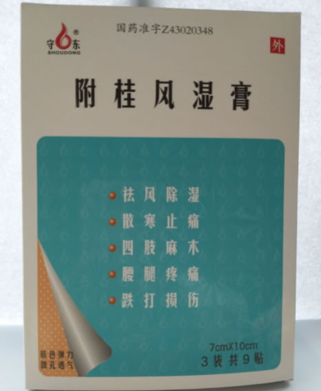 守东附桂风湿膏招商代理 7cm*9贴