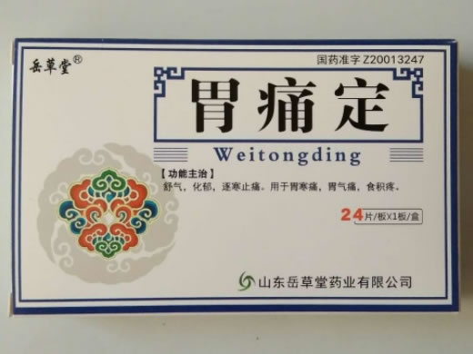 岳草堂胃痛定招商代理 24片