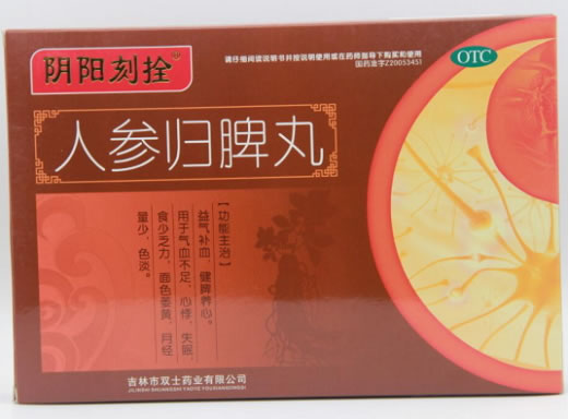 阴阳刻拴人参归脾丸招商代理 10丸