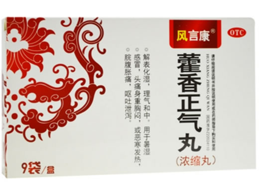 风言康藿香正气丸招商代理 风言康 24丸*9袋