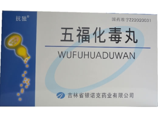 五福化毒丸招商代理 60丸*2袋*3小盒 吉林省银诺克