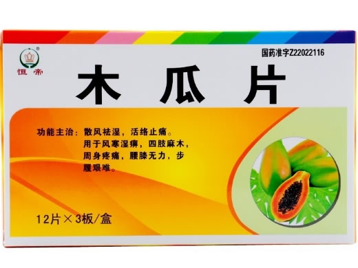 恒帝木瓜片招商代理 36片