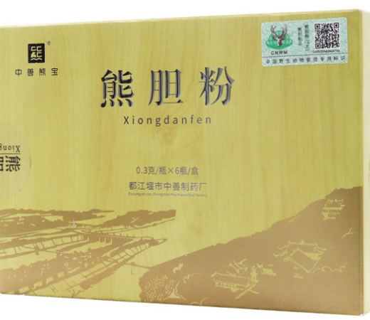 中善熊宝熊胆粉招商代理 中善熊宝 0.3g*6瓶