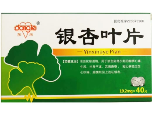 东乐银杏叶片招商代理 40片 涿州东乐制药