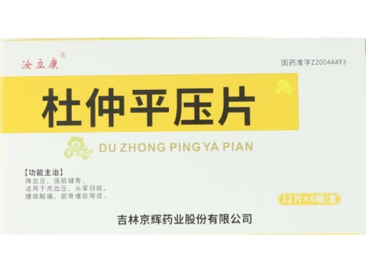 汝立康杜仲平压片招商代理 72片 汝立康