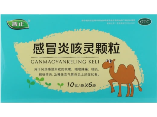 普正感冒炎咳灵颗粒招商代理 6袋
