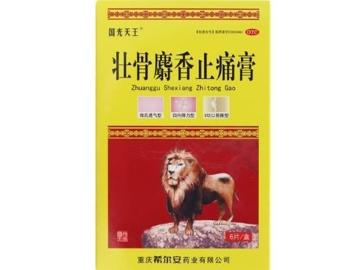 国光天王壮骨麝香止痛膏招商代理 6片