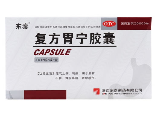 东泰复方胃宁胶囊招商代理 0.45g*36粒 OTC版