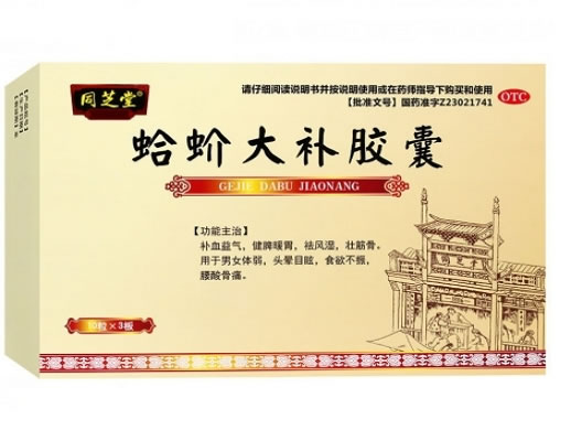 同芝堂蛤蚧大补胶囊招商代理 