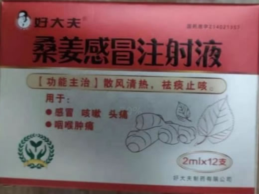 桑姜感冒注射液